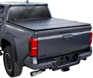 2. Tutel Hard Folding Tonneau Cover for Toyota Tacoma