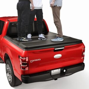 6. CARMOCAR Hard Tri-Fold Tonneau Cover for Ford F-150