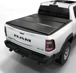 Toptiny Hard Folding Truck Bed Tonneau Cover for Ram 1500