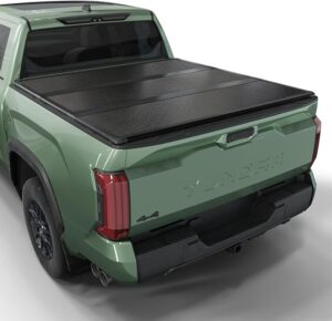 2. Toptiny Hard Folding Tonneau Cover for Toyota Tundra