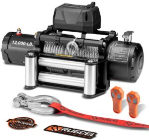 RUGCEL 12000lb Electric Truck Winch
